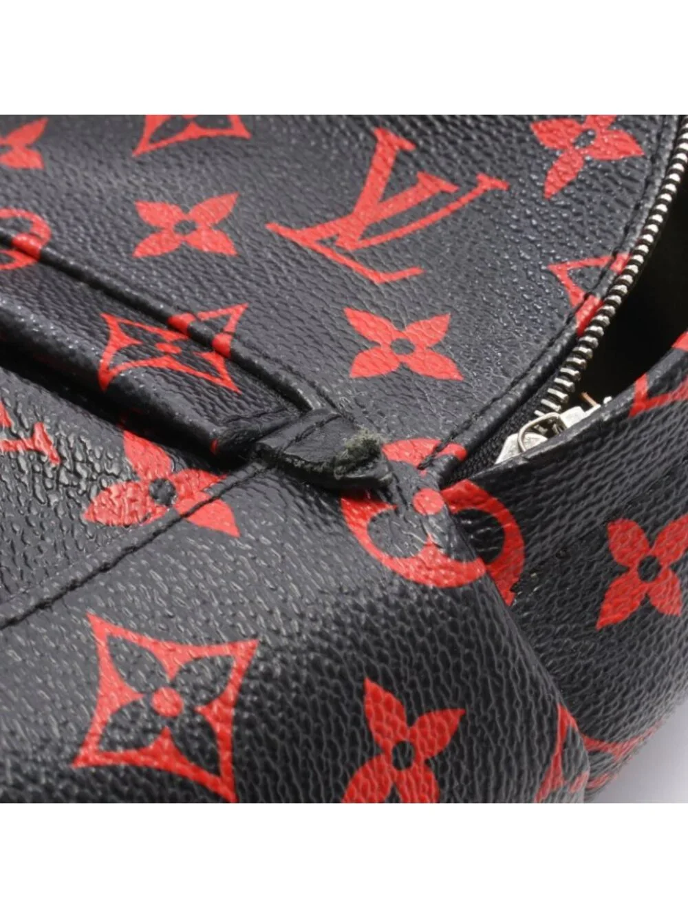 Louis Vuitton Backpack Palm Spring Mini Monogram Enfra Rouge Canvas